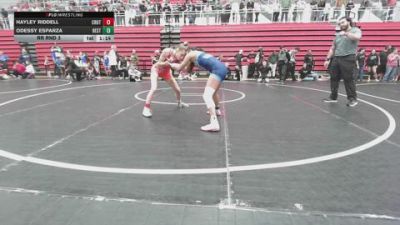 105 lbs Rr Rnd 3 - Hayley Riddell, Crutchmer Wrestling Club vs Odessy Esparza, Best Trained