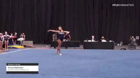 A'mya Robinson - Women's Group, Elite Gymnastic Academy LLC - 2021 Women's Xcel Region 4 Championships