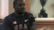 Justin Gatlin Press Conference Penn Relays 2011