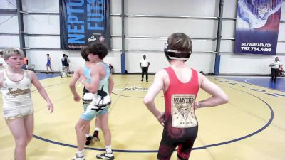 95 lbs Rr Rnd 2 - Lucas Wilson, Indiana Outlaws Silver vs Pietro Velardi, Shore Thing Surf