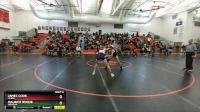 113 lbs Quarterfinal - James Cook, Laurel vs Maurice Roque, Sheridan