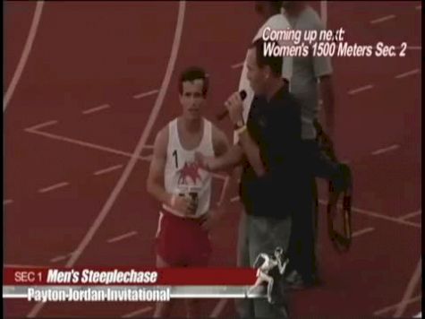 Billy Nelson is back after 8:22 steeple & A standard at 2011 Payton Jordan Invite