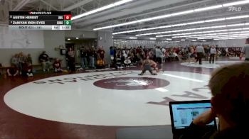 141 lbs 5th Place Match - Austin Herbst, UW - La Crosse vs Zaniyan Iron Eyes, Concordia Moorhead