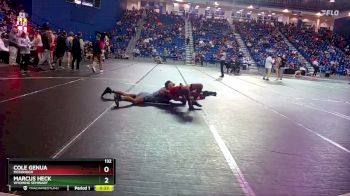 132 lbs Cons. Round 1 - Cole Genua, McDonogh vs Marcus Heck, Wyoming Seminary