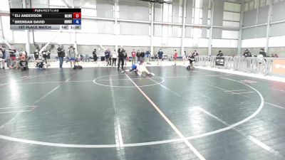 215 lbs 1st Place Match - Eli Anderson, Moses Lake Wrestling Club vs Brendan David, NWWC
