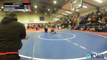 35 lbs Consi Of 8 #2 - Kannon Engelhardt, Mojo Grappling Academy vs Colson Starr, Hilldale Youth Wrestling Club