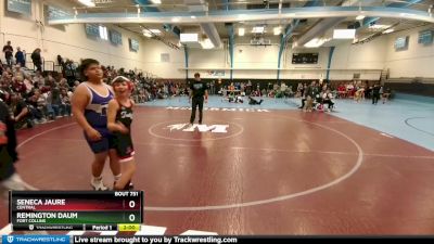 91-96 lbs Round 2 - Remington Daum, Fort Collins vs Seneca Jaure, Central