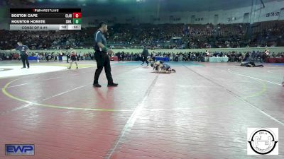 105 lbs Consi Of 8 #1 - Boston Cape, Claremore Wrestling Club vs Houston Horste, Shelton Wrestling Academy