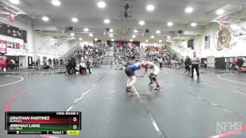 144 lbs Cons. Round 2 - Jonathan Martinez, Palmdale vs Jeremiah Laing, San Dimas