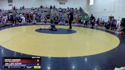 74 lbs Champ. Round 1 - Wyatt Hawkins, Avon Wrestling Club vs Jon Luke Austin, Contenders Wrestling Academy