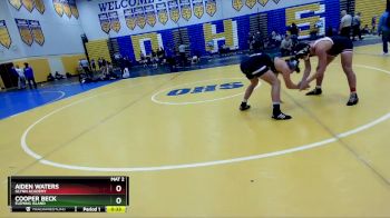 144 Gold 3rd Place Match - Cooper Beck, Fleming Island vs Aiden Waters, Glynn Academy