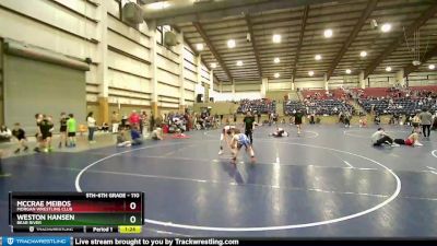 110 lbs Cons. Round 1 - MCCrae Meibos, Morgan Wrestling Club vs Weston Hansen, Bear River