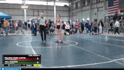 95 lbs Cons. Round 4 - Paloma Parr-Coffin, Unaffiliated Girls vs Mya Howard, New Plymouth