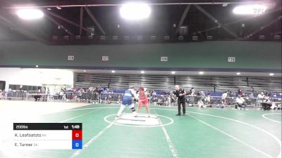 200 lbs Consi Of 4 - Kitana Leafaatoto, NV vs Emery Turner, OK