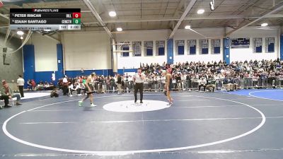 120 lbs Quarterfinal - Izaiah Santiago, Central Catholic vs Peter Rincan, Billerica