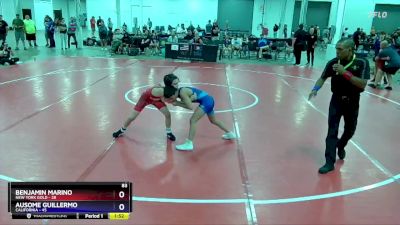 83 lbs Placement Matches (8 Team) - Benjamin Marino, New York Gold vs Ausome Guillermo, California