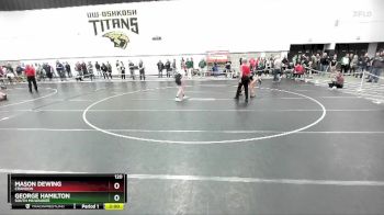 120 lbs Champ. Round 2 - Mason Dewing, Crandon vs George Hamilton, South Milwaukee