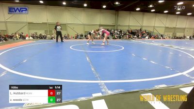 110 lbs Rr Rnd 1 - Lindlee Hubbard, Mean Girls vs Zaylyn Woods, Sisters On The Mat Pink