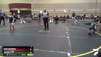 72 lbs Semis & 1st Wrestleback (8 Team) - Mason Cobb, Donahue WA vs Jace Mathenia, Team Gotcha Black