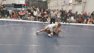 160 lbs Champ. Round 1 - Drake Bower, Contenders Wrestling Academy vs Jace Guthridge, Siouxland Wrestling Academy