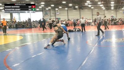 130 lbs Round 2 (10:30am Friday) - Schaeffer Ashby, SELECT, UT vs Raiden Martinez, VA. Patriots