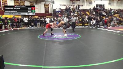 126 lbs Champ. Round 2 - Lincoln Rohr, Massillon Perry vs Dominic Brown, Center Grove