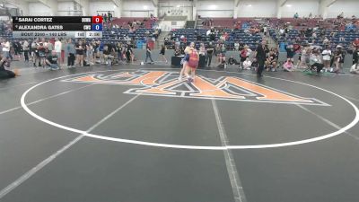 140 lbs Quarters - Sarai Cortez, Daniel Cormier Wrestling Academy vs Alexandra Gates, Champions Wrestling Club