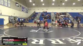 136 lbs 5th Place Match - Bridget Oregel, Mt. San Antonio College vs Ibtasam Saleh, Sacramento City College