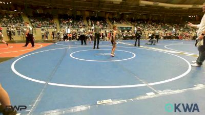 64 lbs Consi Of 8 #1 - Ryland Peters, Claremore Wrestling Club vs Copper Dewey, Tulsa Blue T Panthers