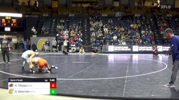 133 lbs Semifinal - Kurt Phipps, Bucknell vs Blake Boarman, Chattanooga