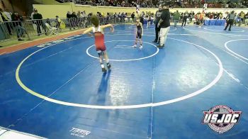 55 lbs Consi Of 8 #1 - Kolson Leslie, Choctaw Ironman Youth Wrestling vs William Ritter, Coweta Tiger Wrestling