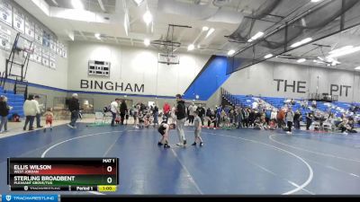 56-60 lbs Round 3 - Ellis Wilson, West Jordan vs Sterling Broadbent, Pleasant Grove/TUG