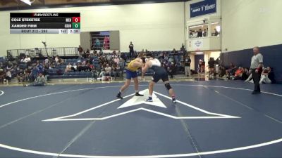 285 lbs 3rd Place Match - Xander Firm, Cal State Bakersfield vs Cole Steketee, Menlo College