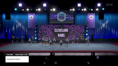 Cleveland Rams [2022 Tiny Mite Show Cheer 1 LTD] 2022 Pop Warner National Cheer & Dance Championship