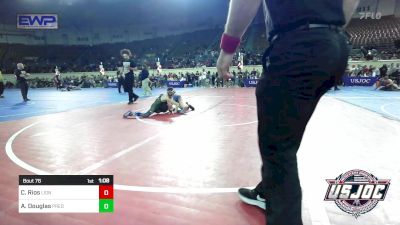 76 lbs Final - Cameron Rios, Lions Wrestling Academy vs Alexander Douglas, Predator Wrestling