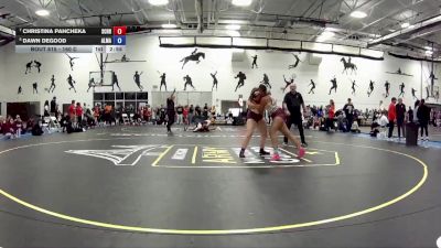 160 C 7th Place Match - Christina Pahcheka, Schreiner University vs Dawn DeGood, Alma Collage
