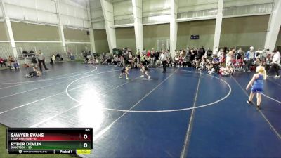 65 lbs Finals (8 Team) - Sawyer Evans, Team Prestige vs Ryder Devlin, Shootbox