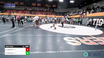 52 lbs Semifinal - Gunnar Ratcliff, Tuttle Wrestling Club vs Creed Williams, Choctaw Ironman Youth Wrestling