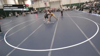 285 lbs Finals (8 Team) - Connor Heiderman, Battle Creek vs Max Jasper, David City