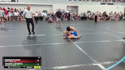 96 lbs Round 1 (6 Team) - Damian Planas, Eagle Empire vs Teagen Lukanich, Grapple Academy