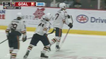 Islanders Prospect Kashawn Aitcheson Drills His 14th Power-Play Goal Of The Season For Barrie