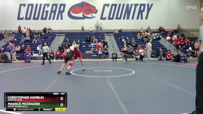 157 lbs 1st Place Match - Christopher Hamblin, Oregon State vs Magnus McCrackin, Simon Fraser (B.C.)