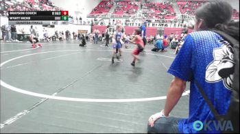 46 lbs Quarterfinal - Drayson Couch, Del City Little League Wrestling vs Wyatt Hicks, Choctaw Ironman