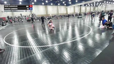 125 lbs Rr Rnd 3 - Rose Karakolis, M80 Wrestling Club vs Kaylee Cabrera, Florida Scorpions