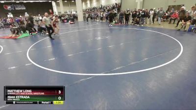 120 lbs Champ. Round 1 - Matthew Long, Garden City High School Wrestling vs Isiah Estrada, New Mexico