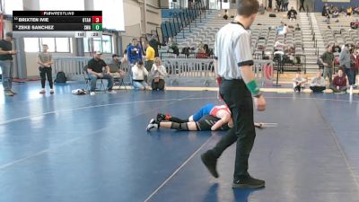 105 lbs Cons. Sub-semis - Brixten Ivie, Utah vs Zeke Sanchez, Sanderson Wrestling Academy