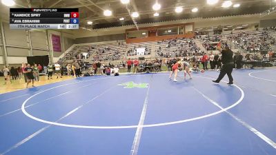 57 kg 7th Place Match - Kandice Spry, Beast Mode Wrestling vs Ava Ebrahimi, Poway RTC