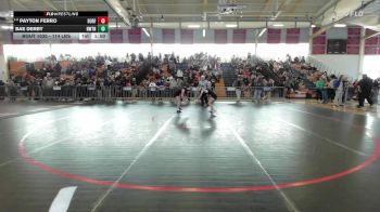 114 lbs Consi Of 4 - Payton Ferro, Durfee vs Bae Derby, Newton North