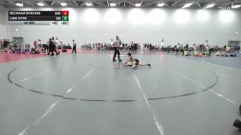80 lbs Rr Rnd 2 - Beckham Borchin, All American Wrestling Club Red - EL vs Liam Hyde, Region Wrestling Academy - EL