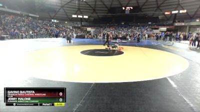 78 lbs Champ. Round 2 - Jerry Malone, Punisher Wrestling Company vs Gavino Bautista, Franklin Pierce Cardinal Wrestling Club